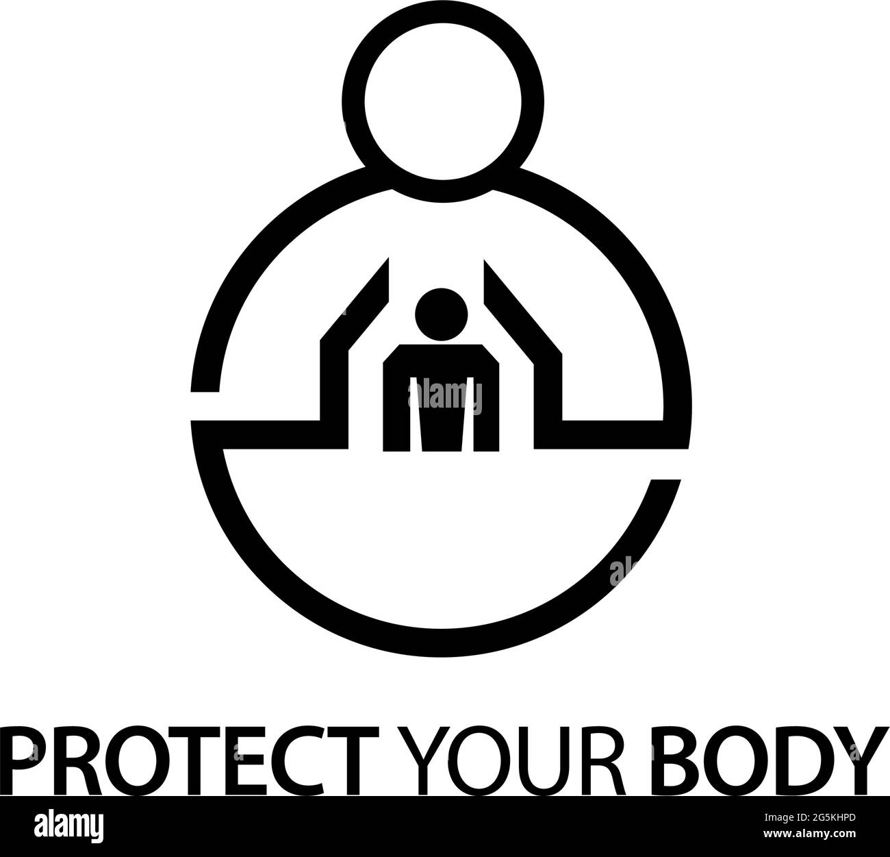 People with body icon. Concept of love your body Stock Vector Image