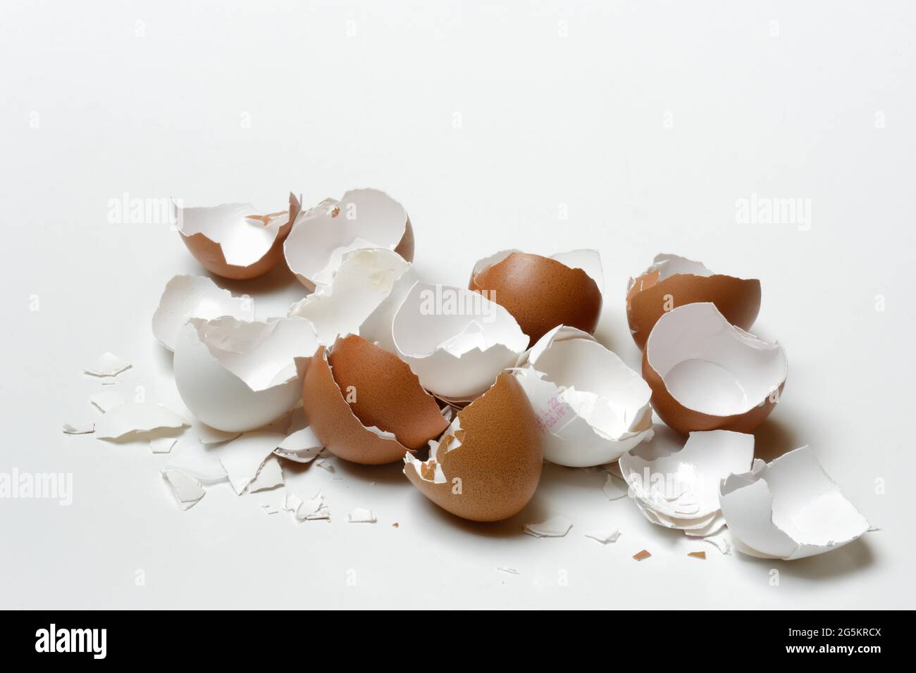 Broken eggshells Stock Photo