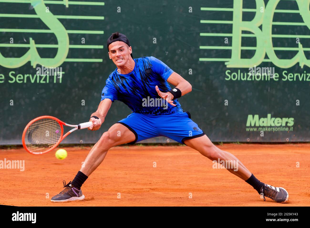 the Argentine tennis player Federico Coria during ATP Challenger Milano 2021, Tennis Internationals, Milan, Italy, - Photo .LiveMedia/Valerio Origo Stock Photo