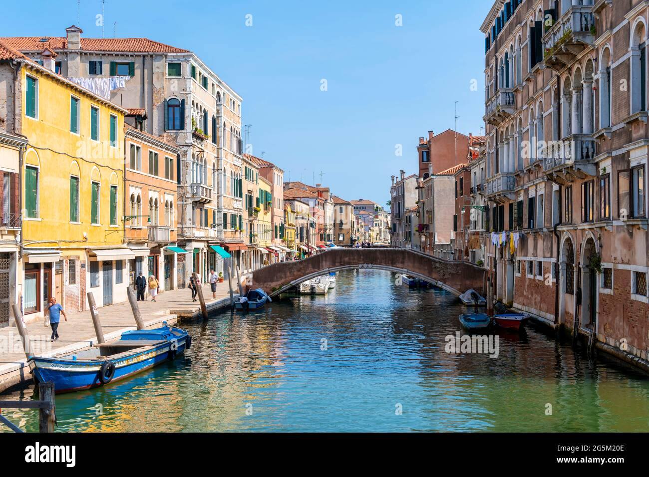 Canal, Venice, Veneto, Italy, Europe Stock Photo