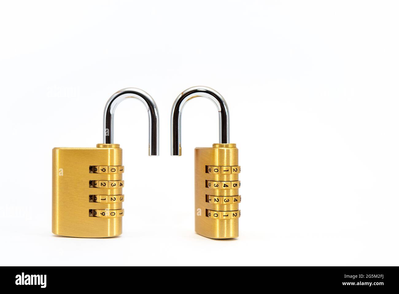 Code lock. Closeup of a combination lock with chrome numbers on a
