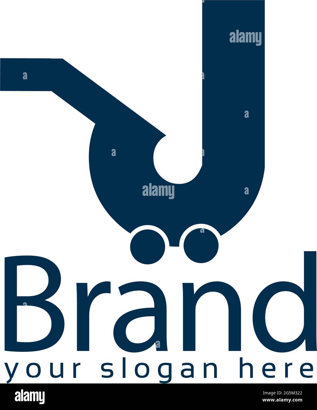 Up market stock logo template. Flat logo. editable. vector Stock Vector