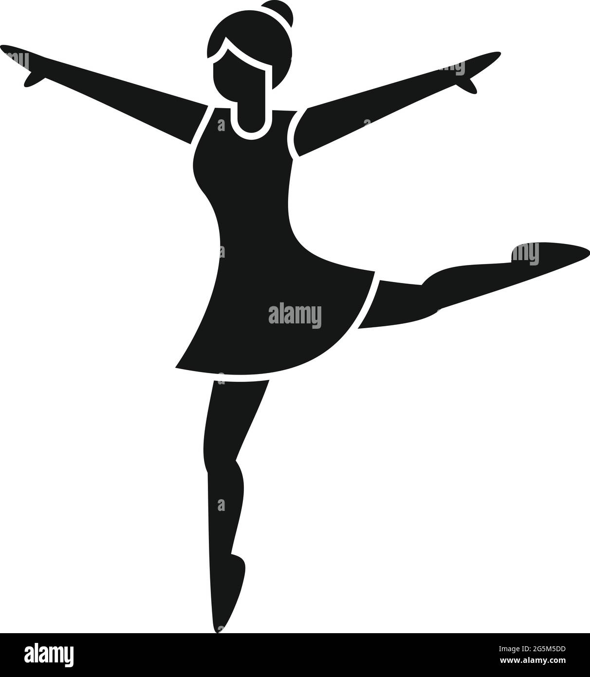 Single continuous line drawing of young graceful pretty ballerina wall  mural • murals young, woman, white background | myloview.com