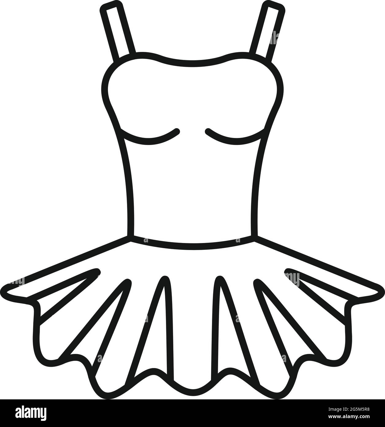 Ballerina clothes icon outline vector. Ballet baby Stock Vector Image & Art  - Alamy
