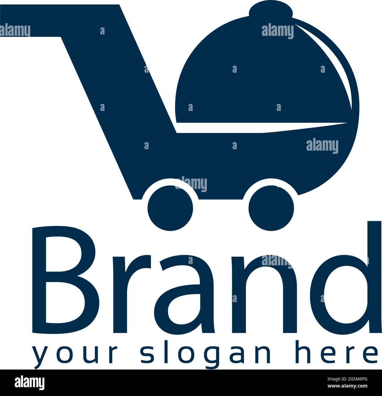 fast food restaurant stock logo template. Flat logo. editable. vector Stock Vector