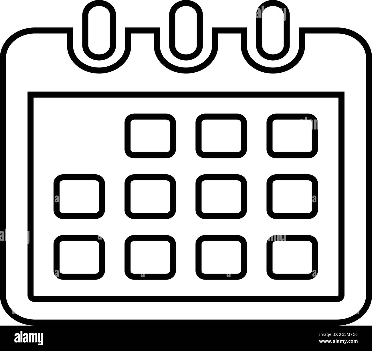 Calendar, duration icon Use for commercial purposes, print media, web