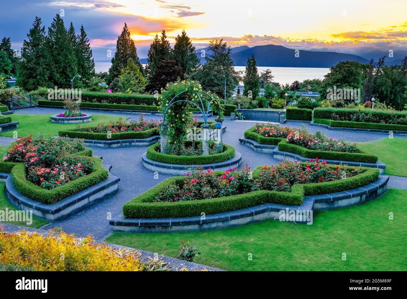 Rose Garden, UBC, Vancouver, British Columbia, Canada Stock Photo Alamy