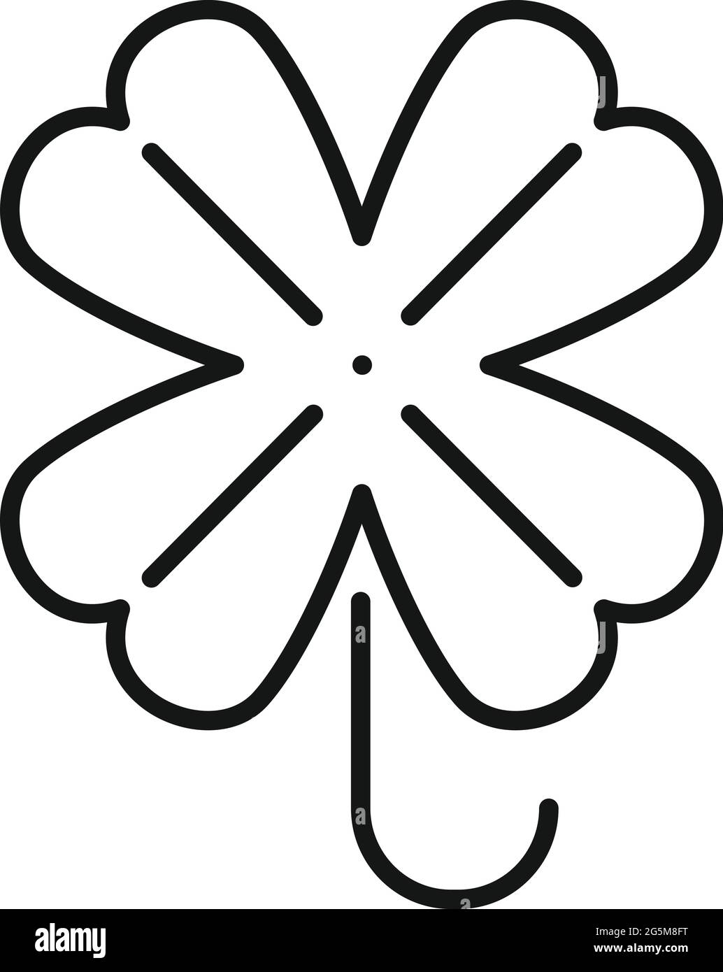 Good luck flower Black and White Stock Photos & Images - Alamy