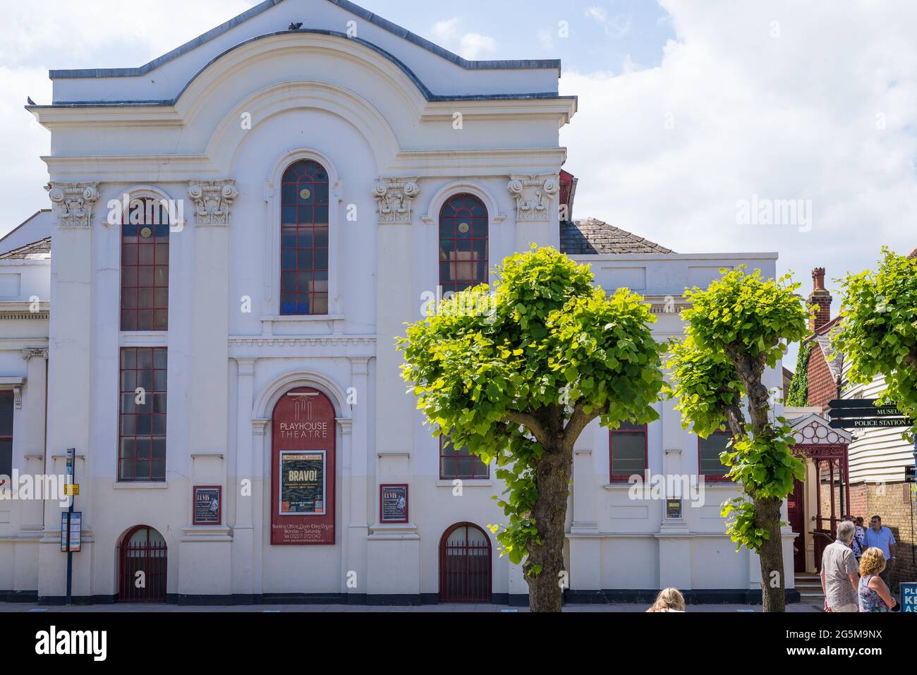 Front exterior facade of the Playhouse Theatre Whitstable. Home of the