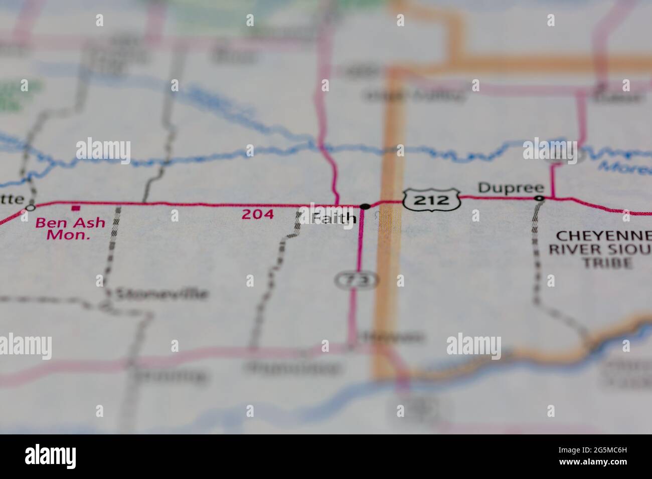 Faith South Dakota Map Faith South Dakota Usa Shown On A Geography Map Or Road Map Stock Photo -  Alamy