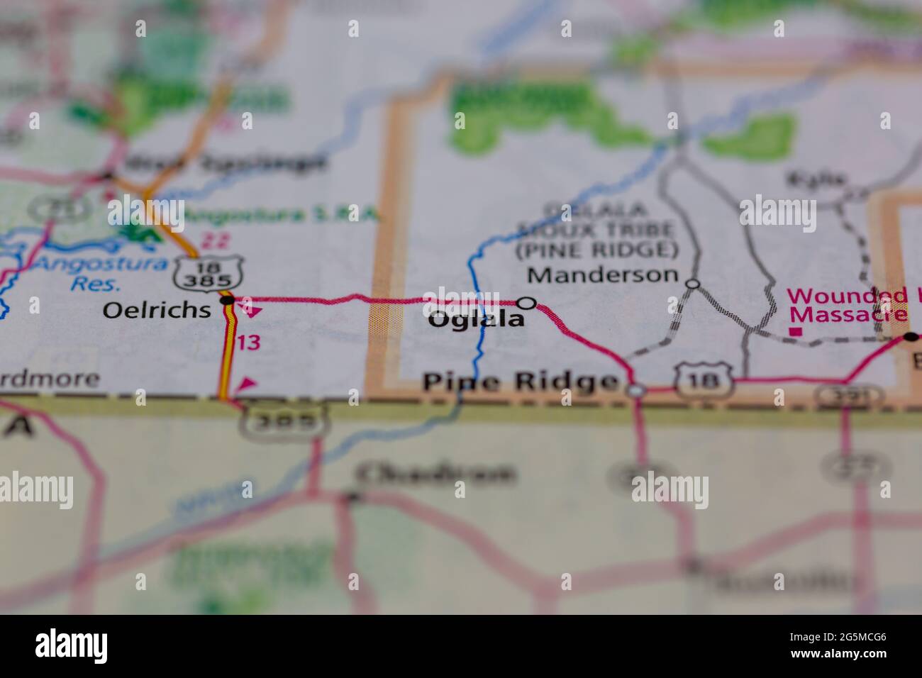 Map of oglala hires stock photography and images Alamy