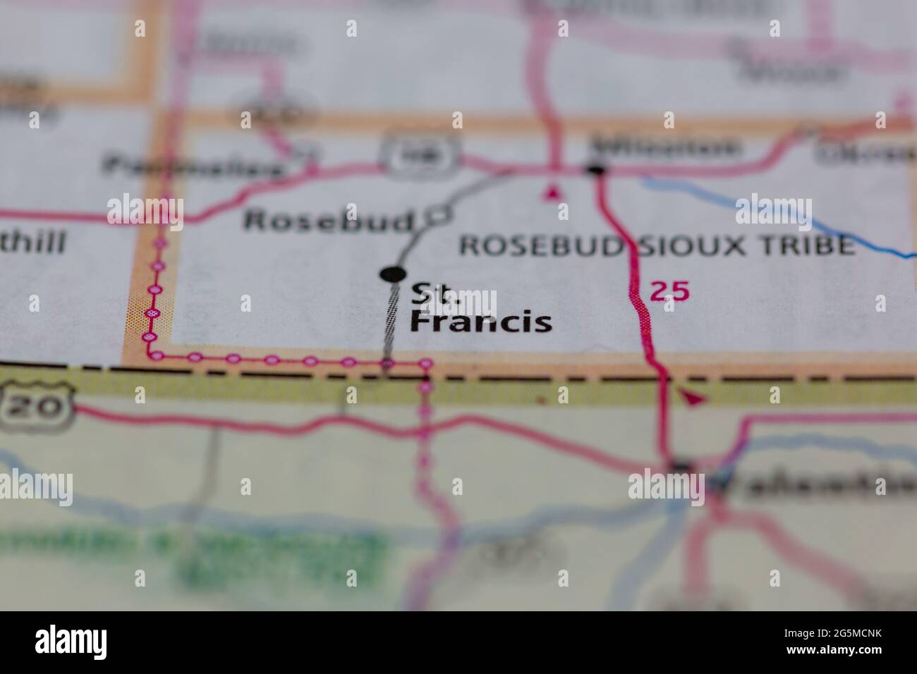 St francis south dakota map hires stock photography and images Alamy