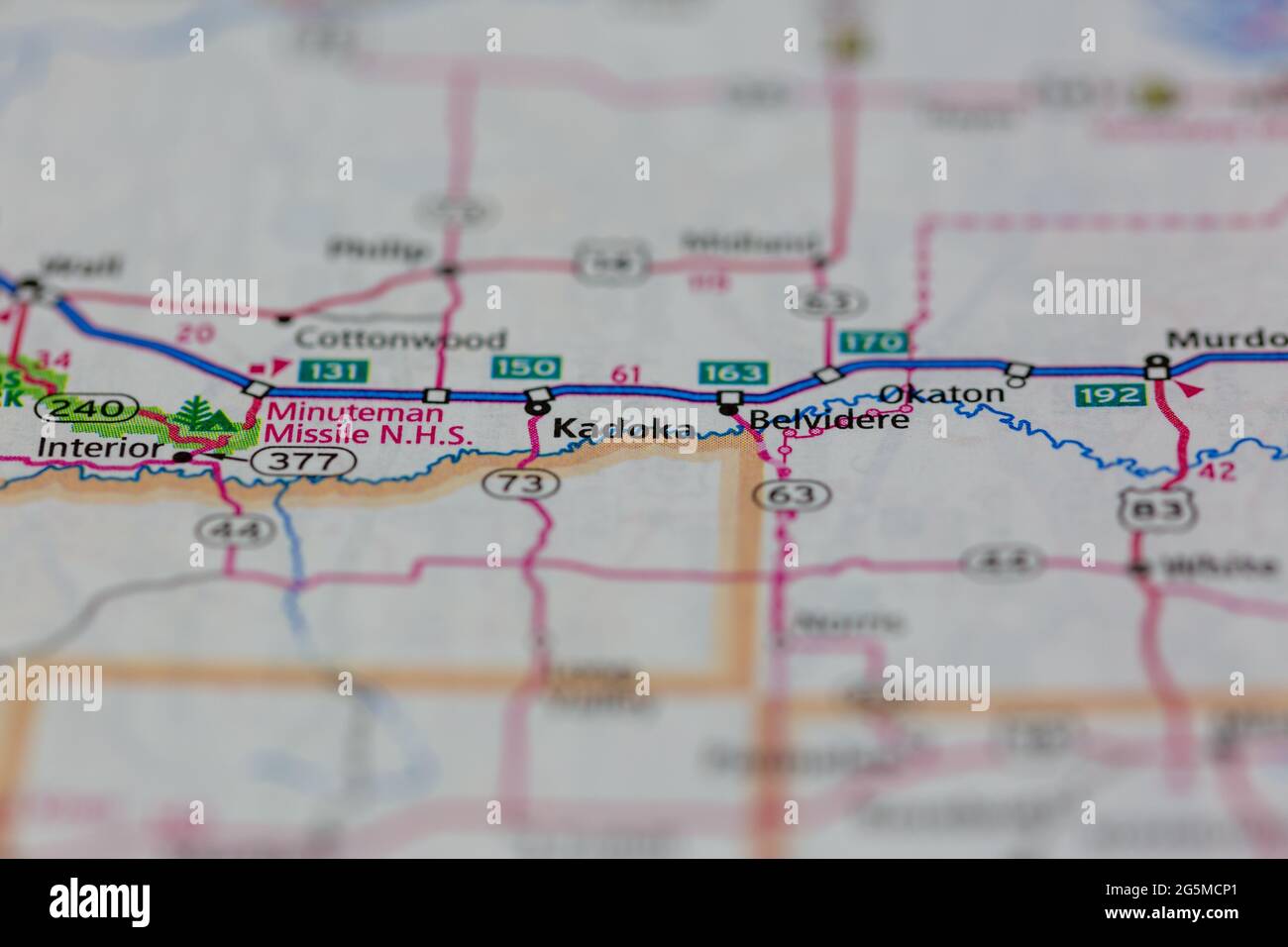 Kadoka map hires stock photography and images Alamy