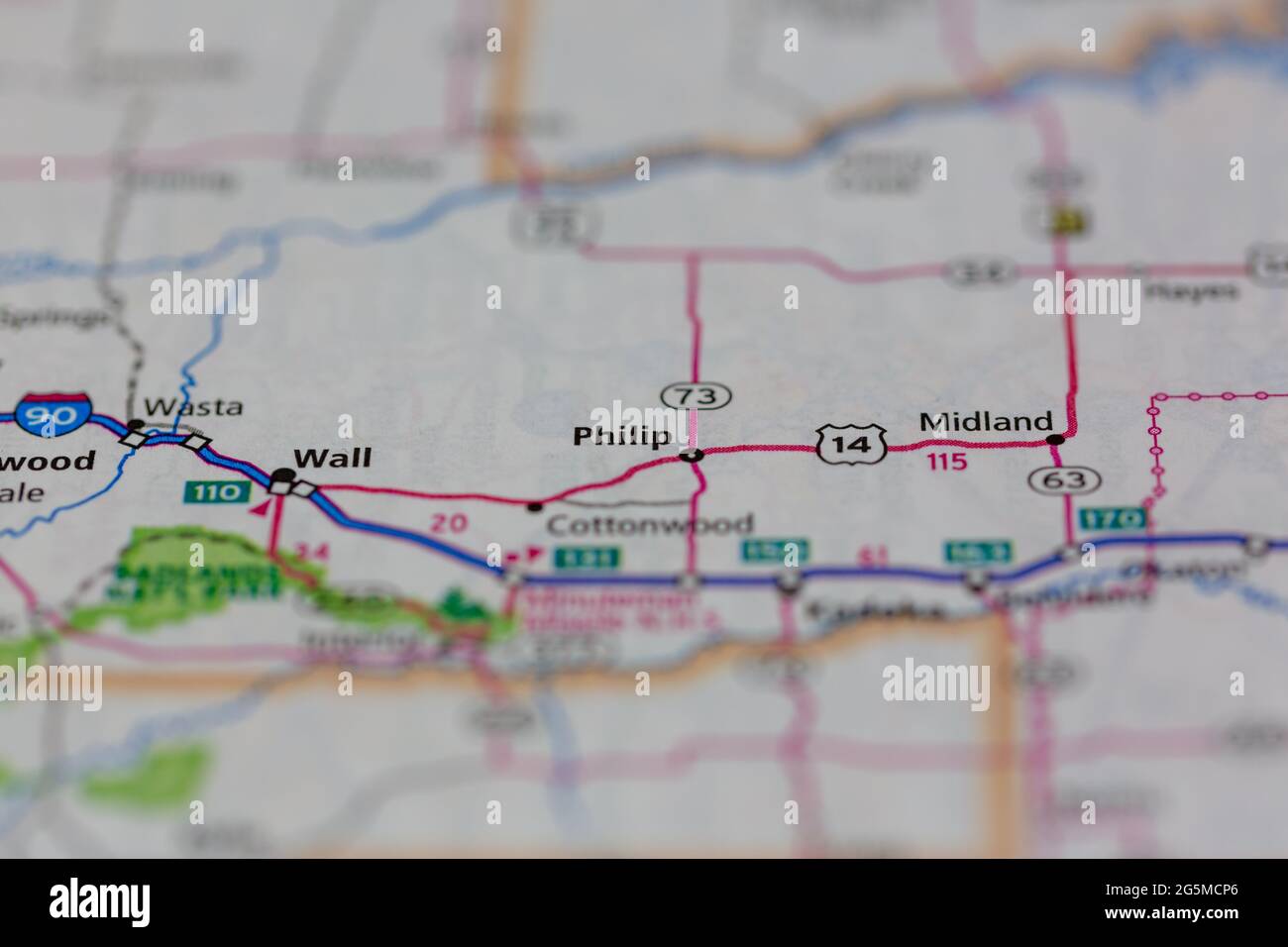 Philip south dakota map hires stock photography and images Alamy