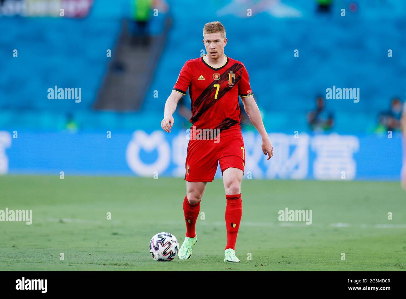 Kevin De Bruyne of Belgium during the UEFA EURO 2020, Round of 16 football  match between Belgium and Portugal on June 27, 2021 at La Cartuja stadium  in Seville, Spain - Photo