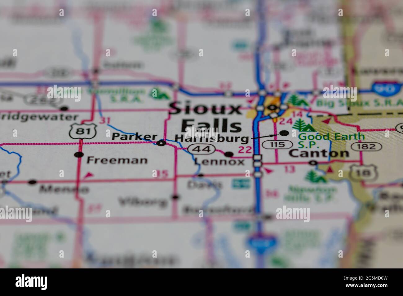 Harrisburg south dakota map hires stock photography and images Alamy