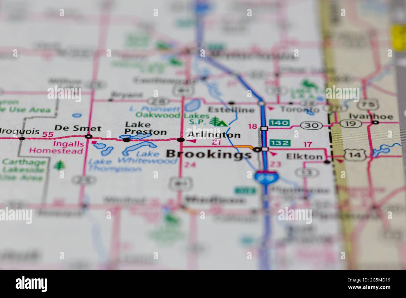 Map of arlington south dakota hires stock photography and images Alamy