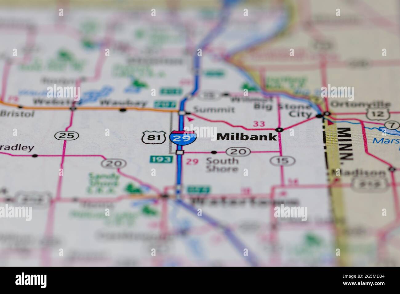 Map of milbank south dakota hires stock photography and images Alamy