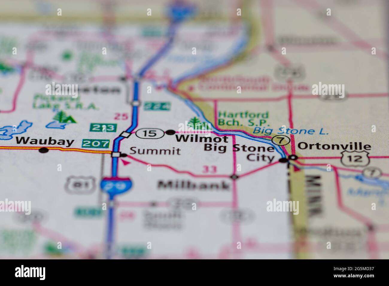 Wilmot big on a map hires stock photography and images Alamy
