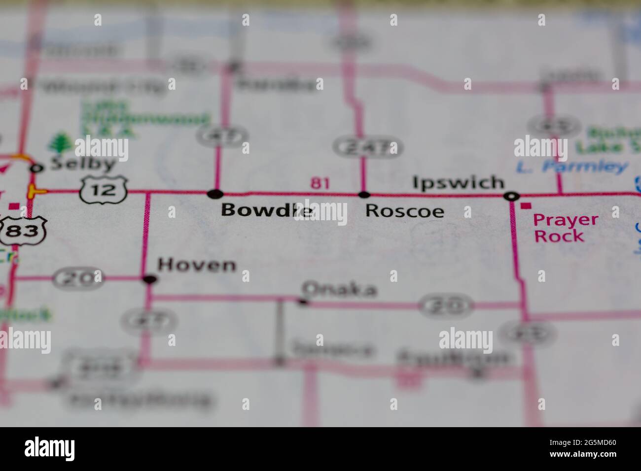 Map of bowdle hires stock photography and images Alamy