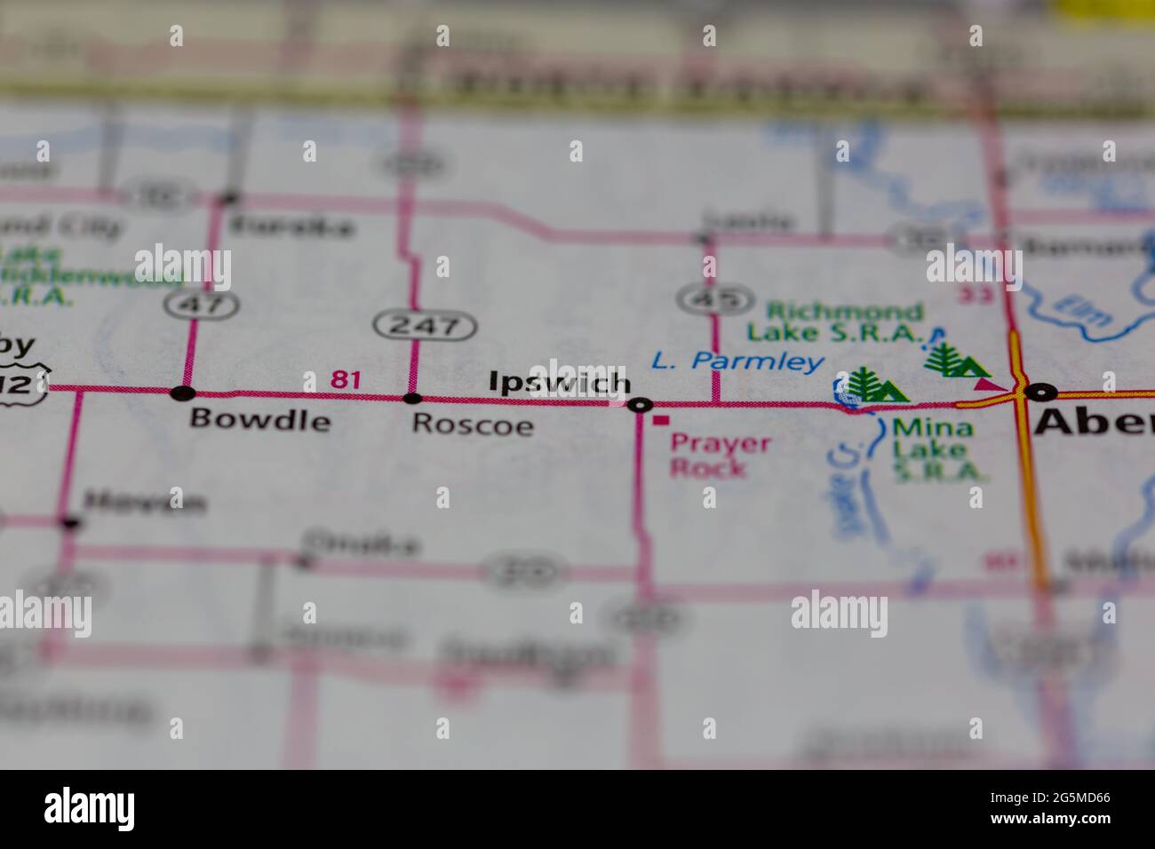 Map of ipswich south dakota hires stock photography and images Alamy