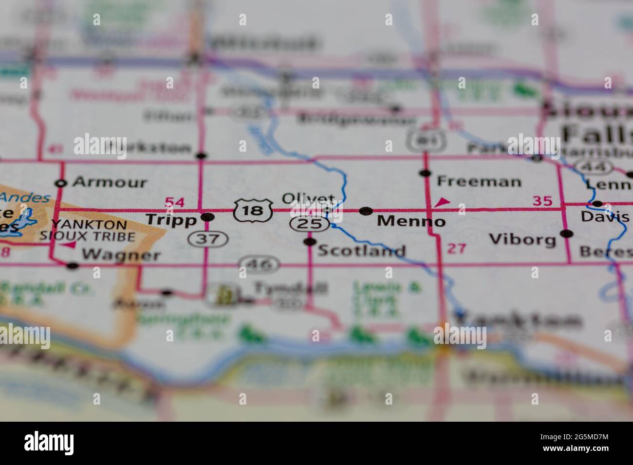 Olivet south dakota map hires stock photography and images Alamy