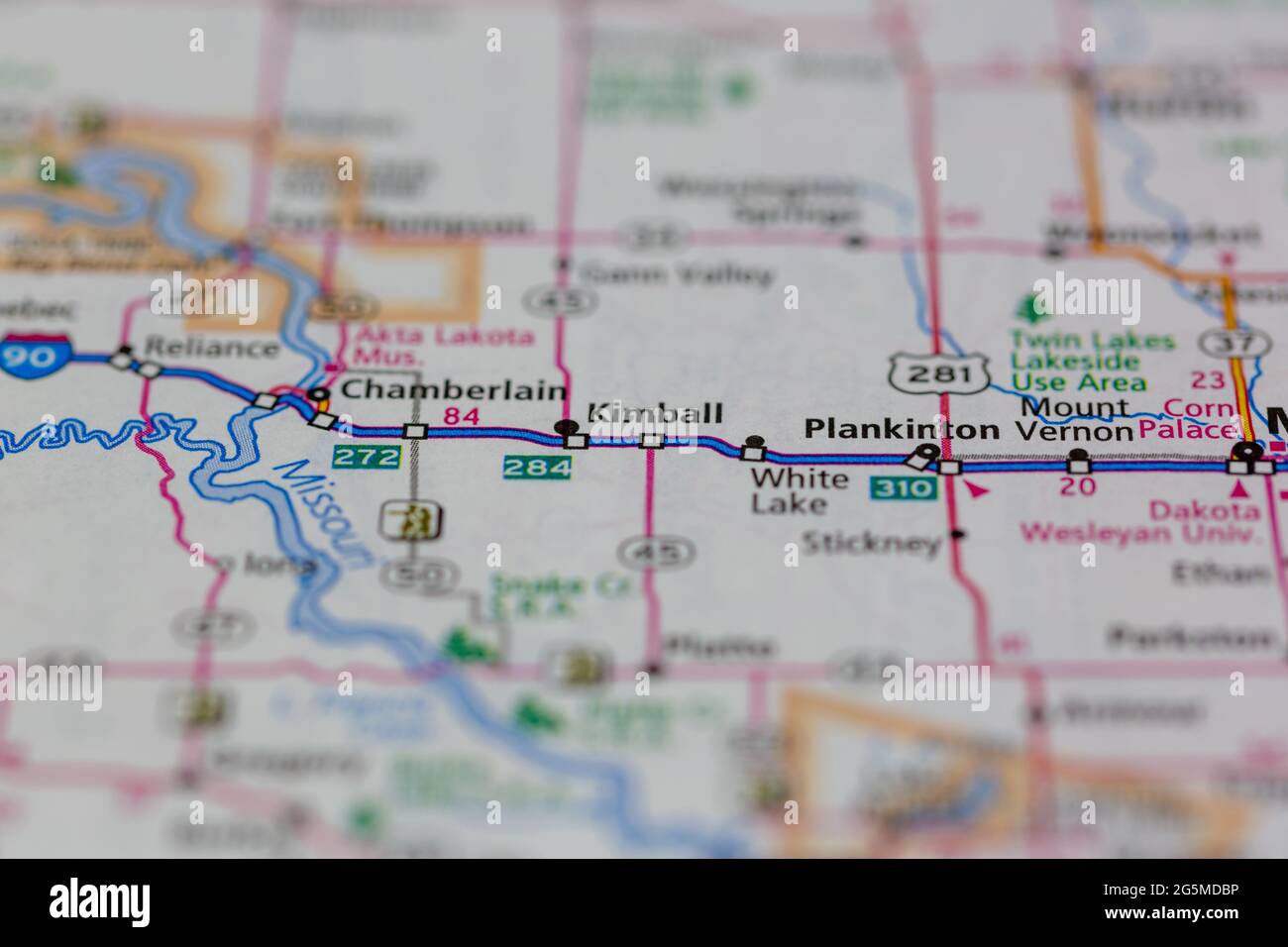 Kimball south dakota on a map hires stock photography and images Alamy