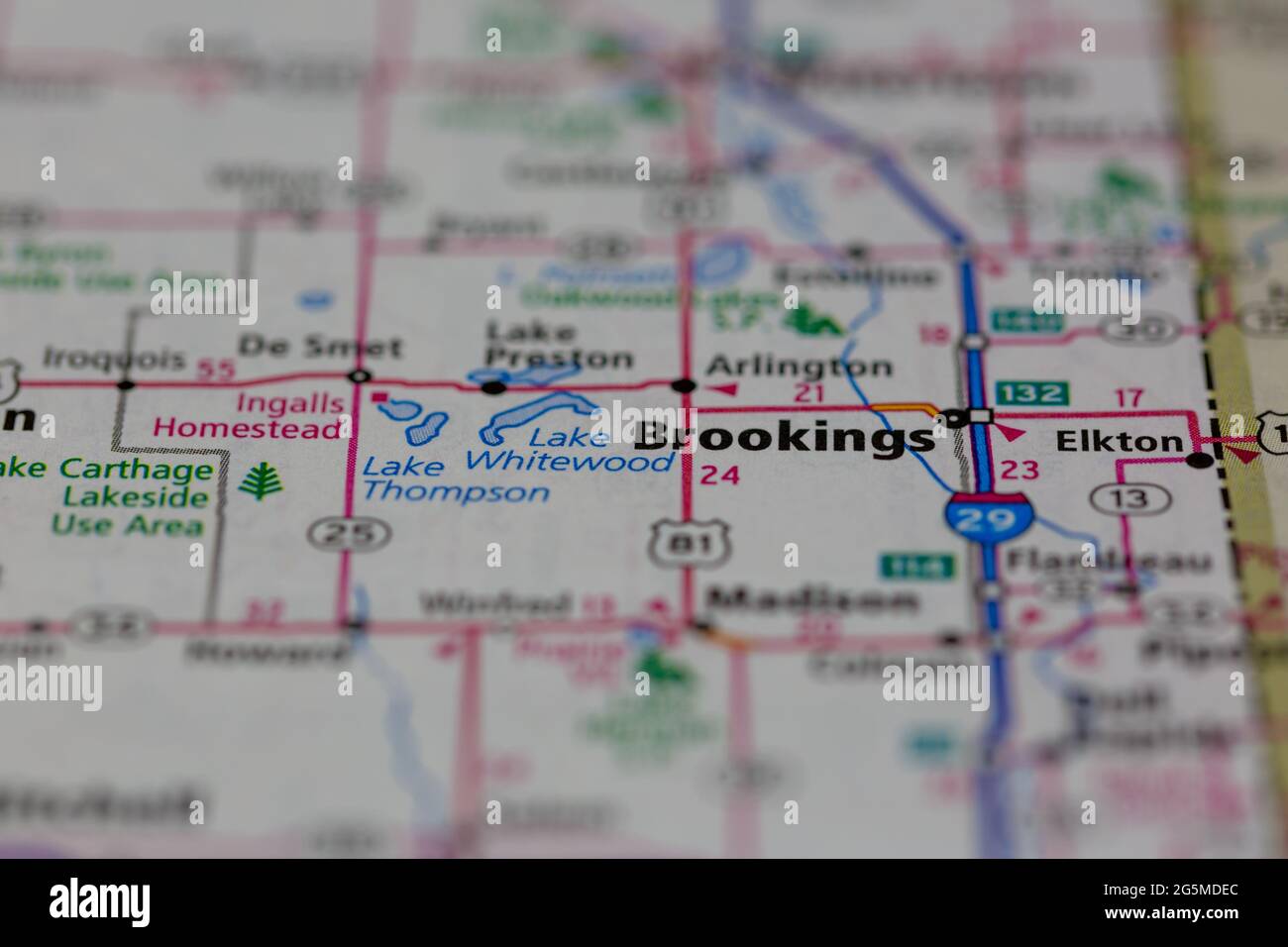 Map of brookings south dakota hires stock photography and images Alamy