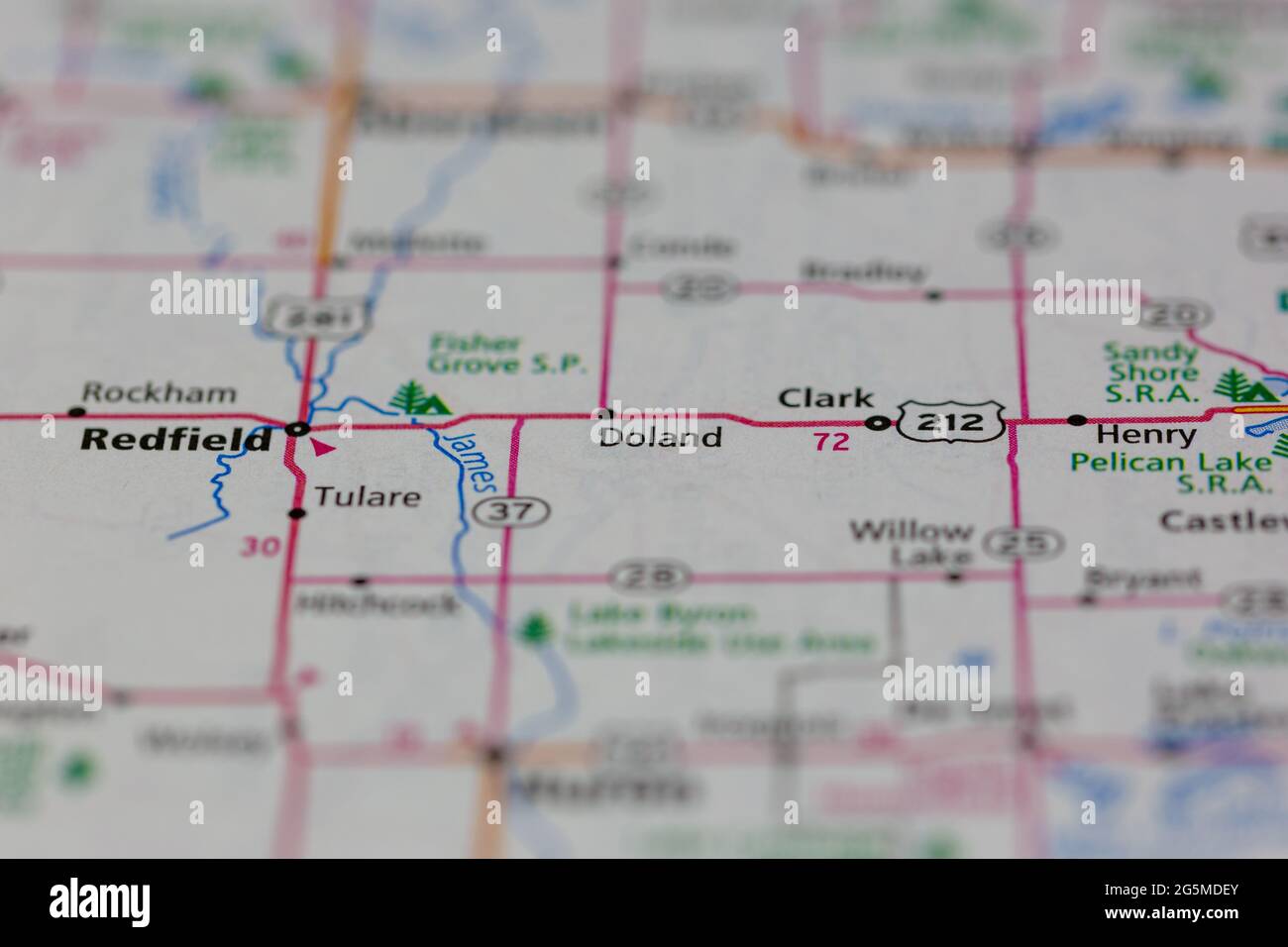 Doland south dakota map hires stock photography and images Alamy