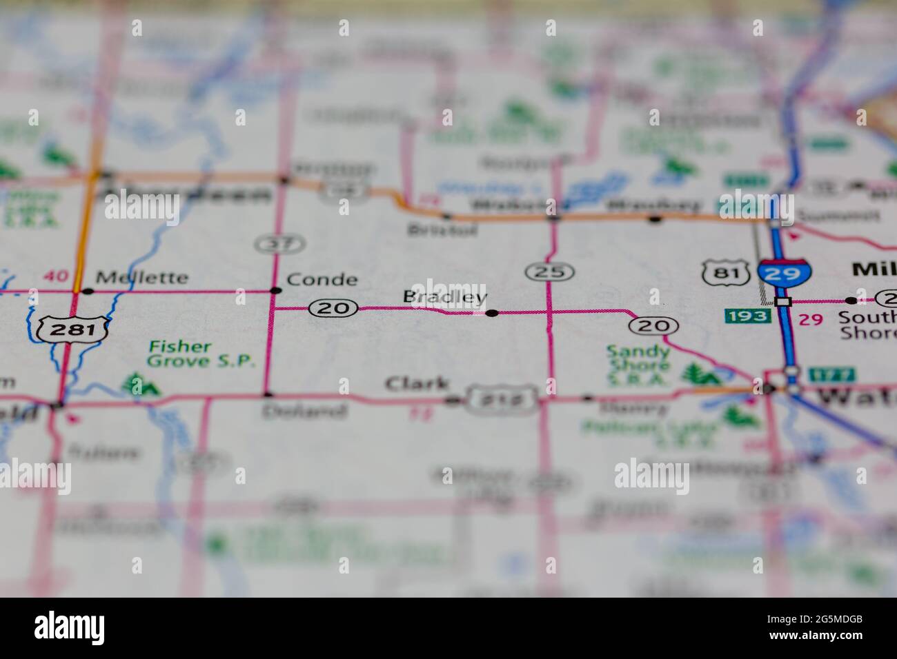 Map of bradley south dakota hi-res stock photography and images - Alamy