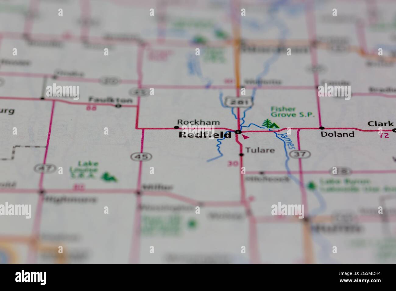 Redfield south dakota map hires stock photography and images Alamy