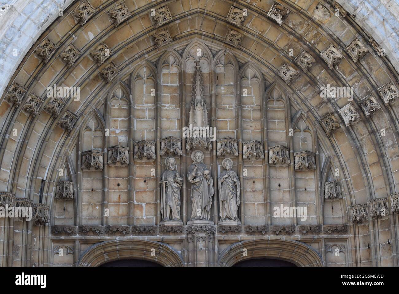 Saint Bavo's Cathedral in Ghent, Belgium. Stock Photo