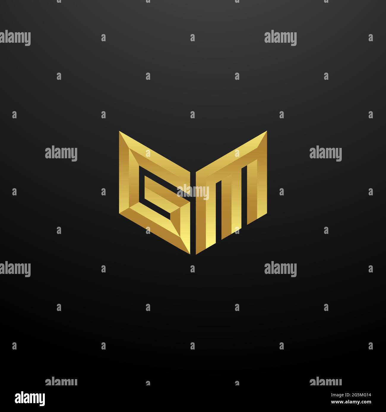 Initial GM beauty monogram and elegant logo design Stock Vector Image & Art  - Alamy