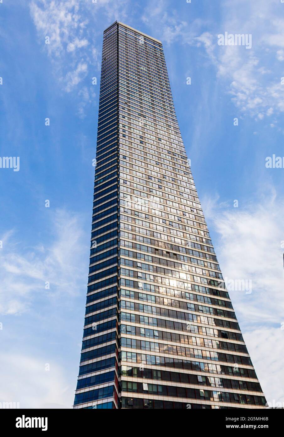a new modern skyscraper and clear blue sky at istanbul 2021 Stock Photo