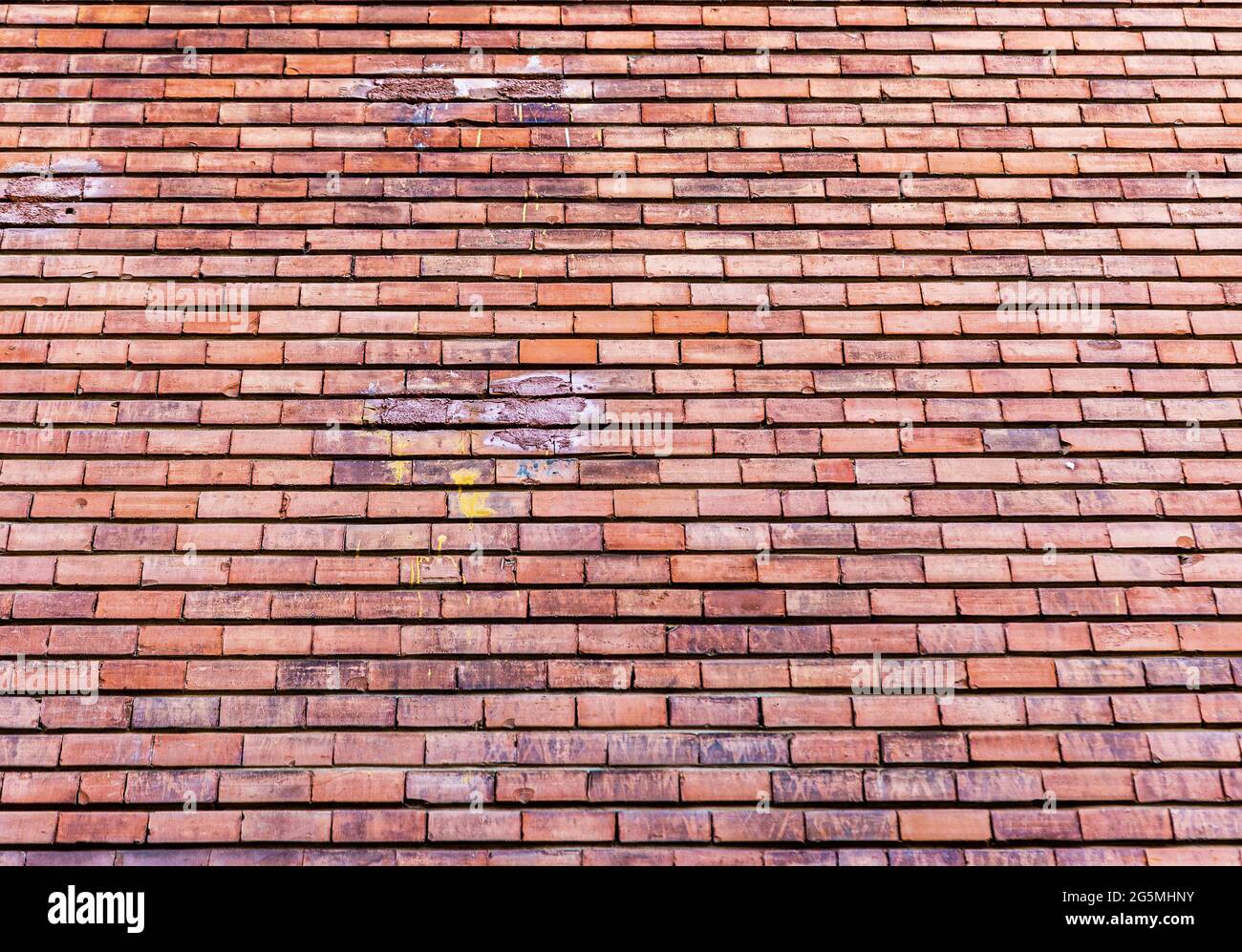 Brick texture. Brick wall. A small brick. The texture of the brick wall Stock Photo