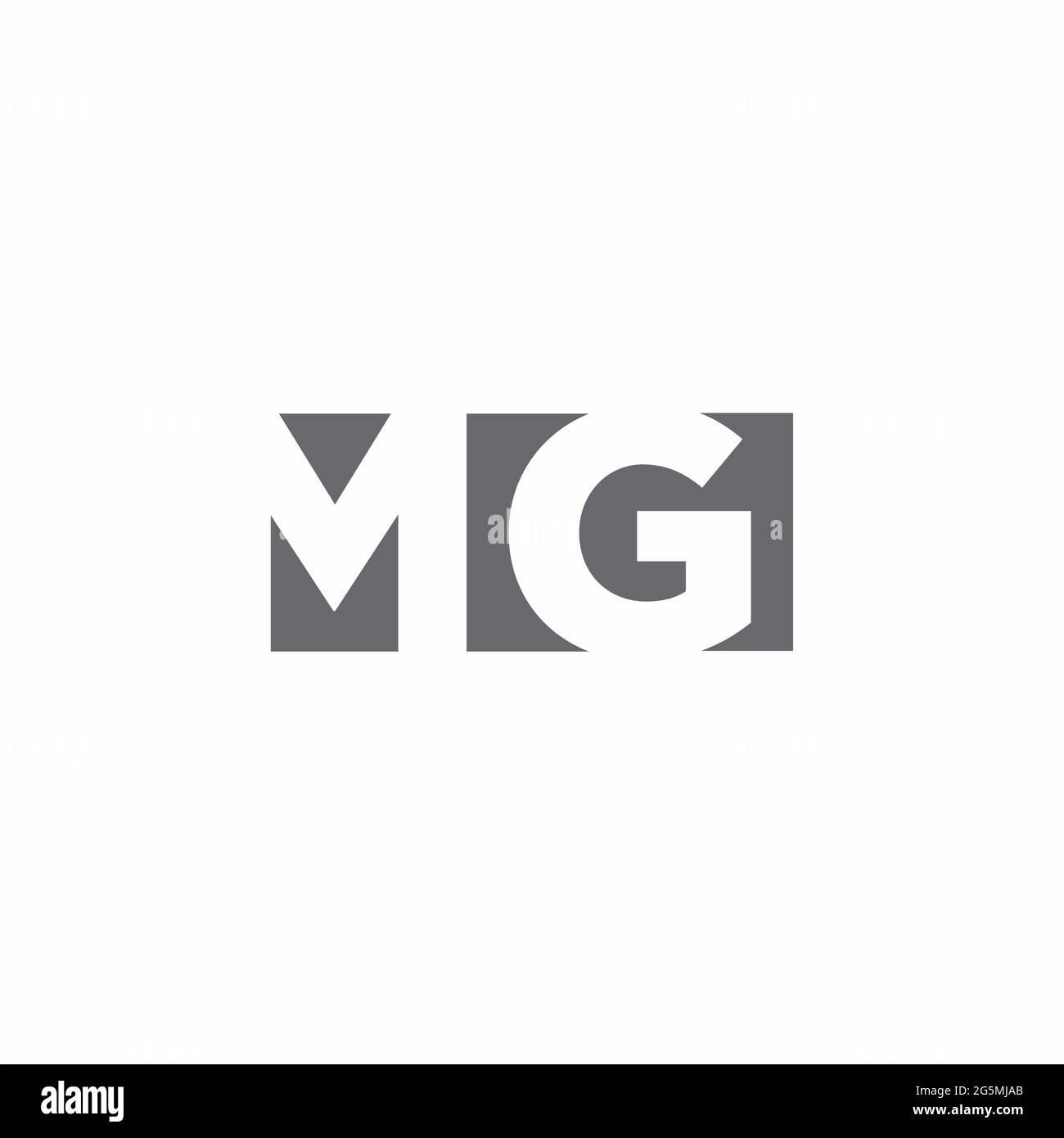 Monogram Initials Vector Hd PNG Images, Initial Monogram Letter Mg