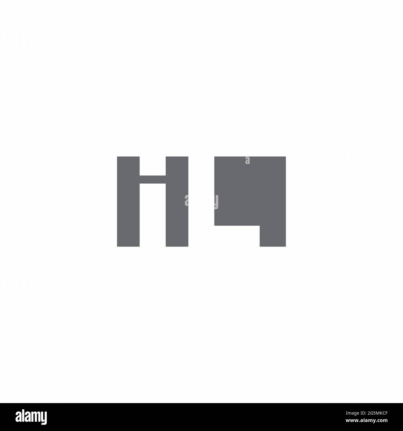 IL Logo monogram with negative space style design template isolated on white background Stock Vector