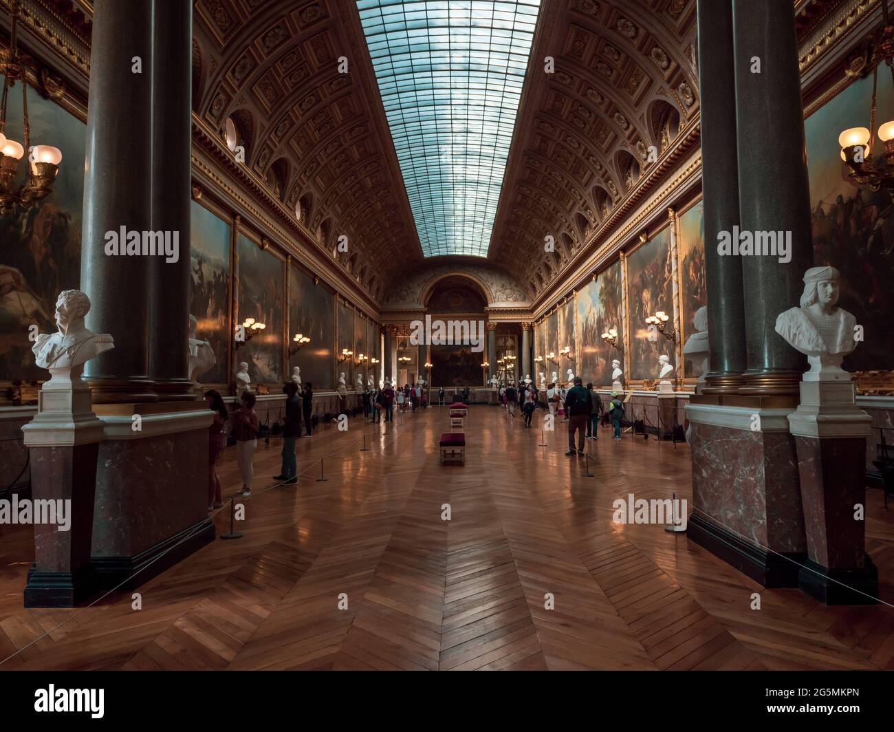 WERSAL, France May 2021 Castle of Versailles. The Battles Gallery