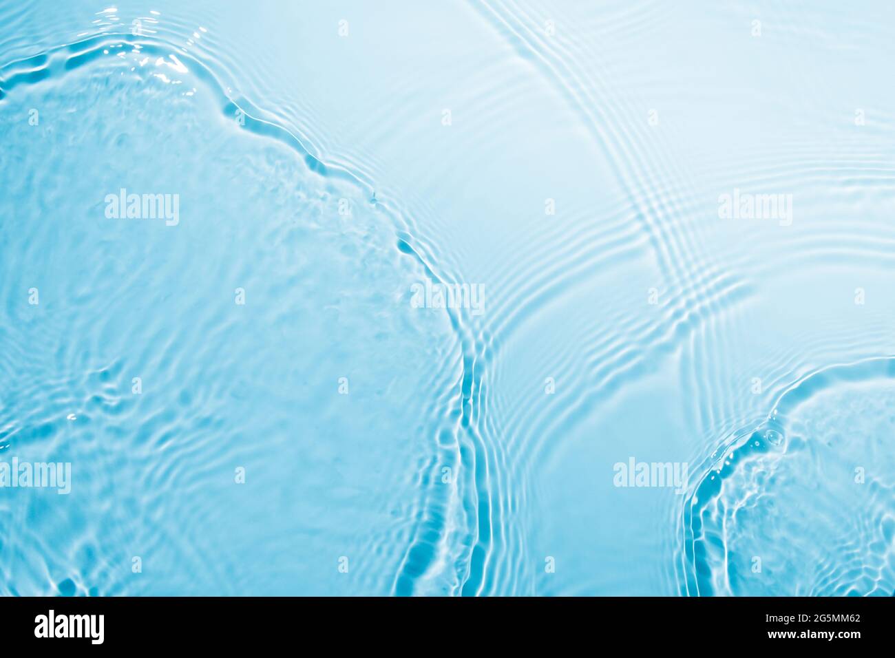 transparent blue colored clear calm water surface texture Stock Photo ...