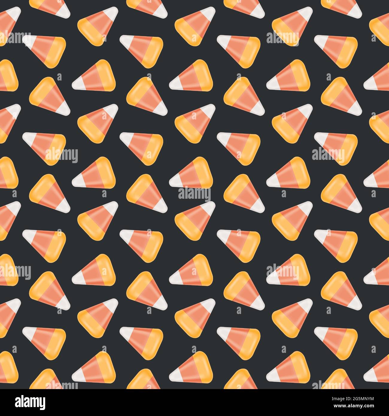 Candy corn seamless pattern. Halloween texture with traditional