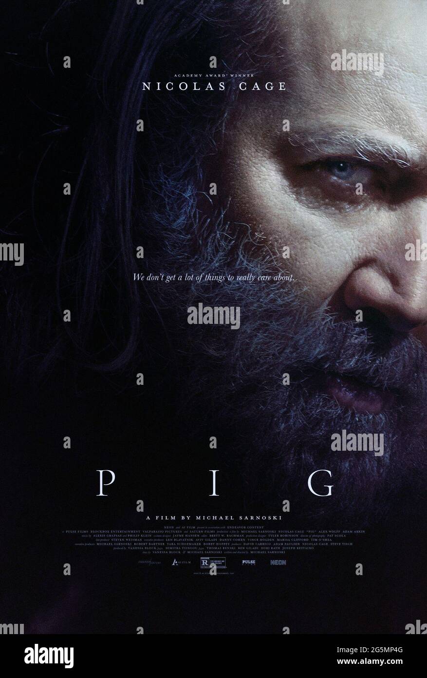 PIG, poster, Nicolas Cage, 2021. © Neon /Courtesy Everett Collection ...