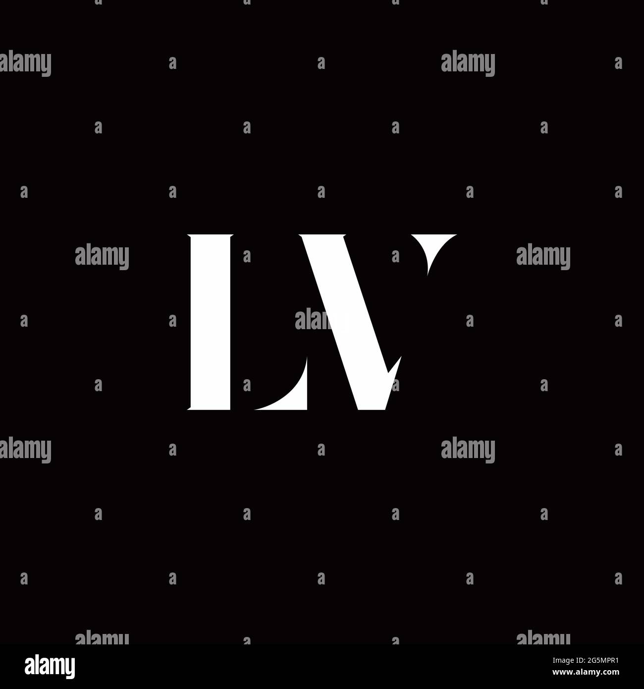 Vl initials logo Black and White Stock Photos & Images - Alamy