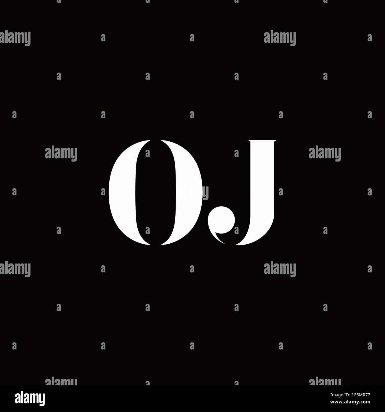 Logo Letter Initial Logo Designs Template with Gold and Black Background, Vector icon modern Stock Vector