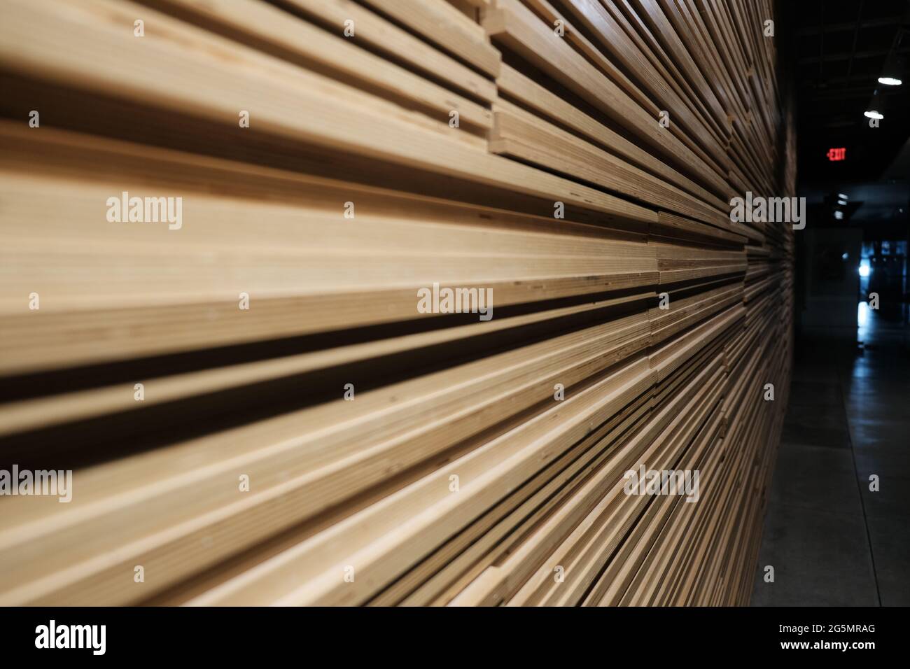 Wood Textured Office Wall ACA Lafayette LA 2 Stock Photo Alamy