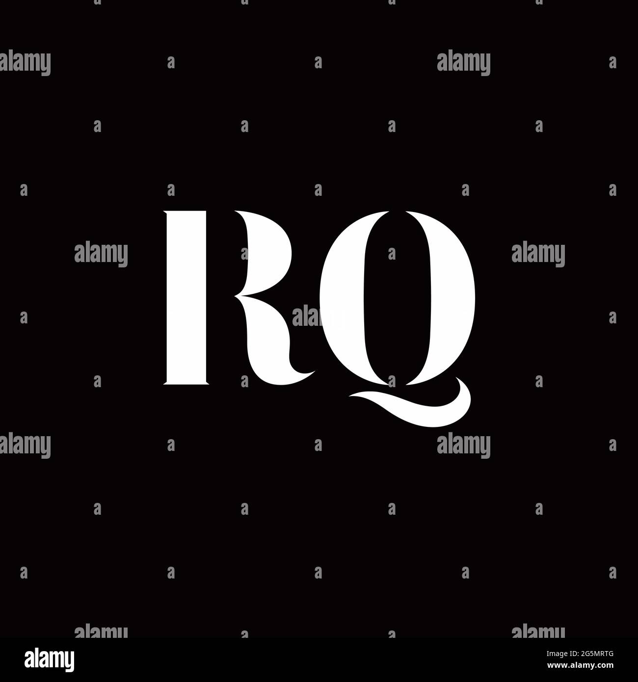Logo Letter Initial Logo Designs Template with Gold and Black Background, Vector icon modern Stock Vector