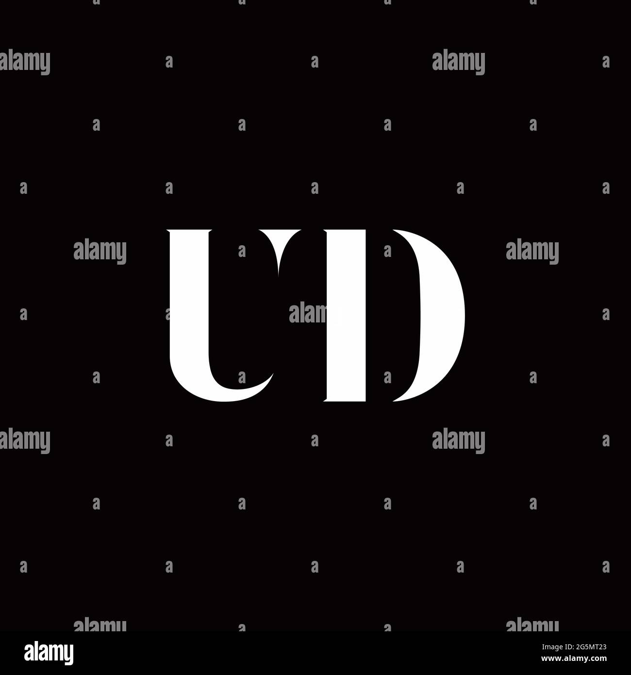 Logo Letter Initial Logo Designs Template with Gold and Black Background, Vector icon modern Stock Vector