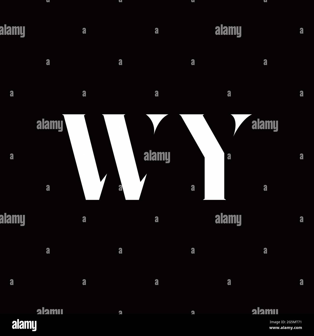 Y w vector vectors hi-res stock photography and images - Alamy