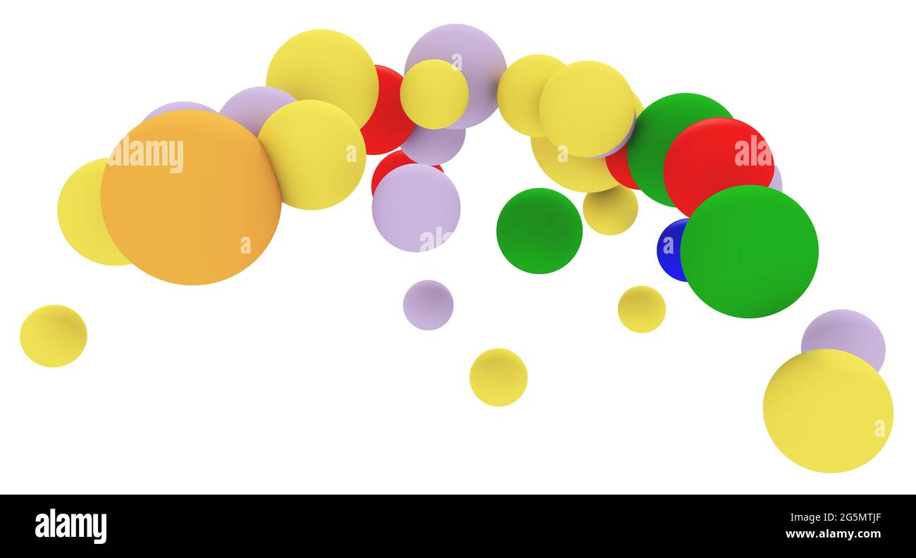 Colorful balloons isolated on white background Stock Photo - Alamy