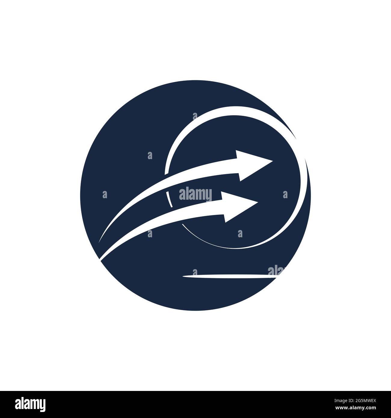 Arrow vector illustration icon Logo Template design Stock Vector