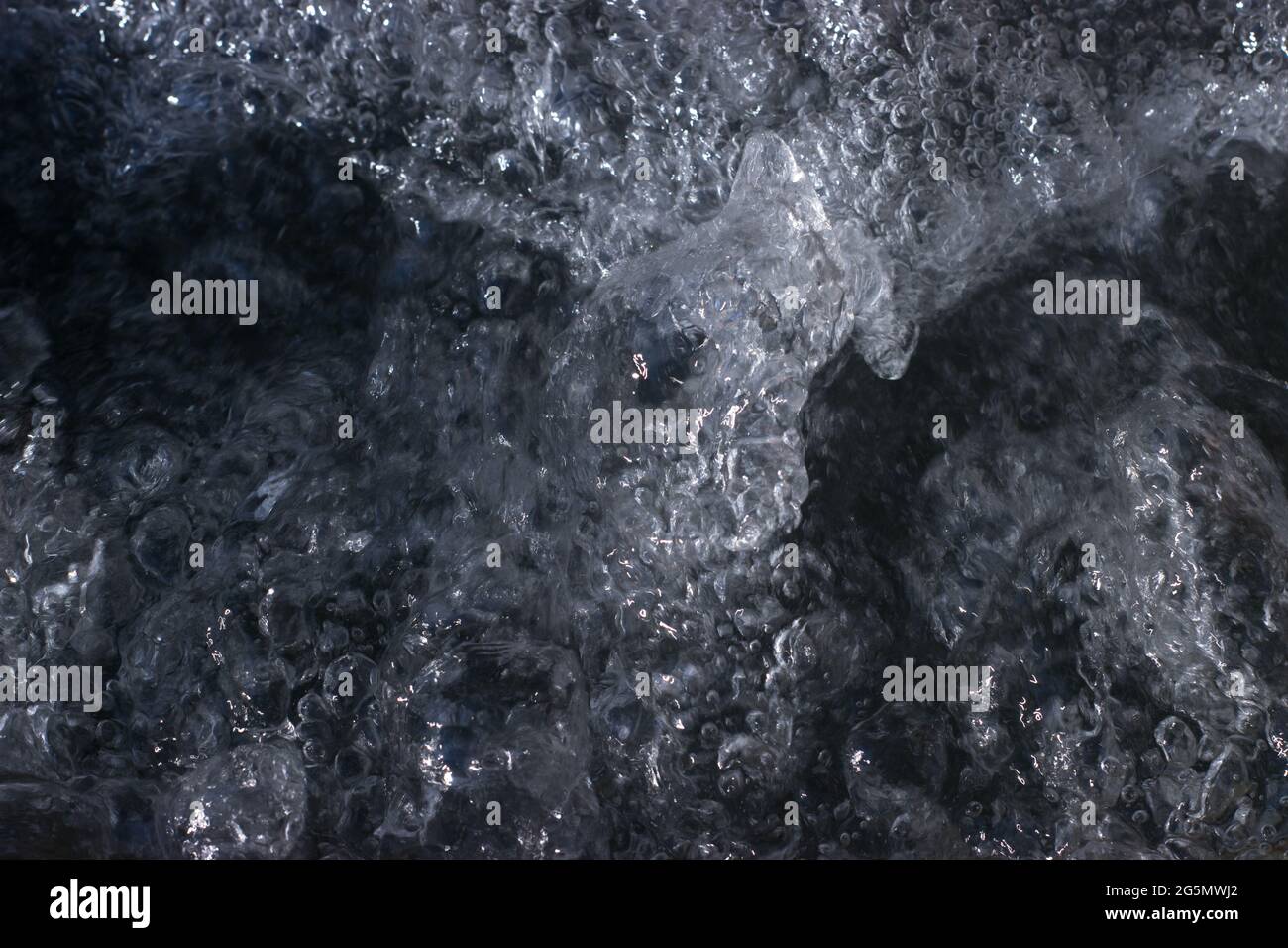 Concept Background of bubbling water in a hot tub Stock Photo